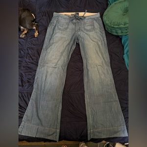 Lucky Brand denim wide leg pants!
